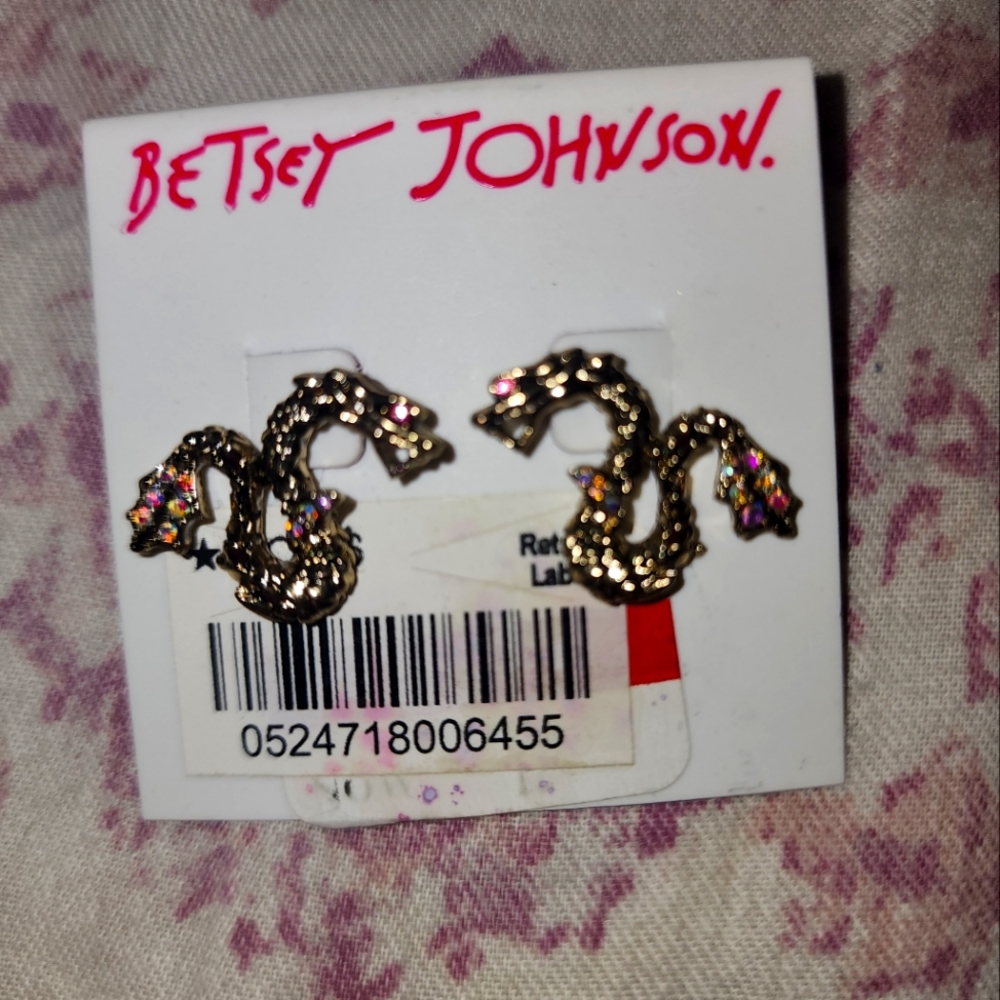 Betsey Johnson Snake Earrings